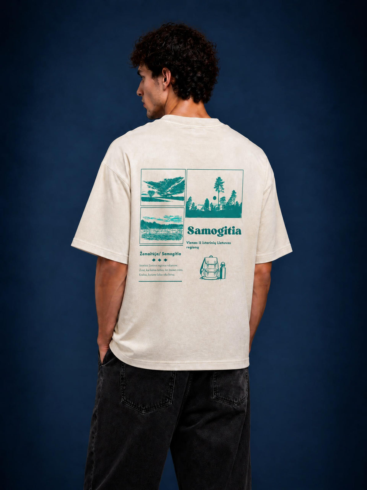 SAMOGITIA SNOW WASH BOXY T-SHIRT